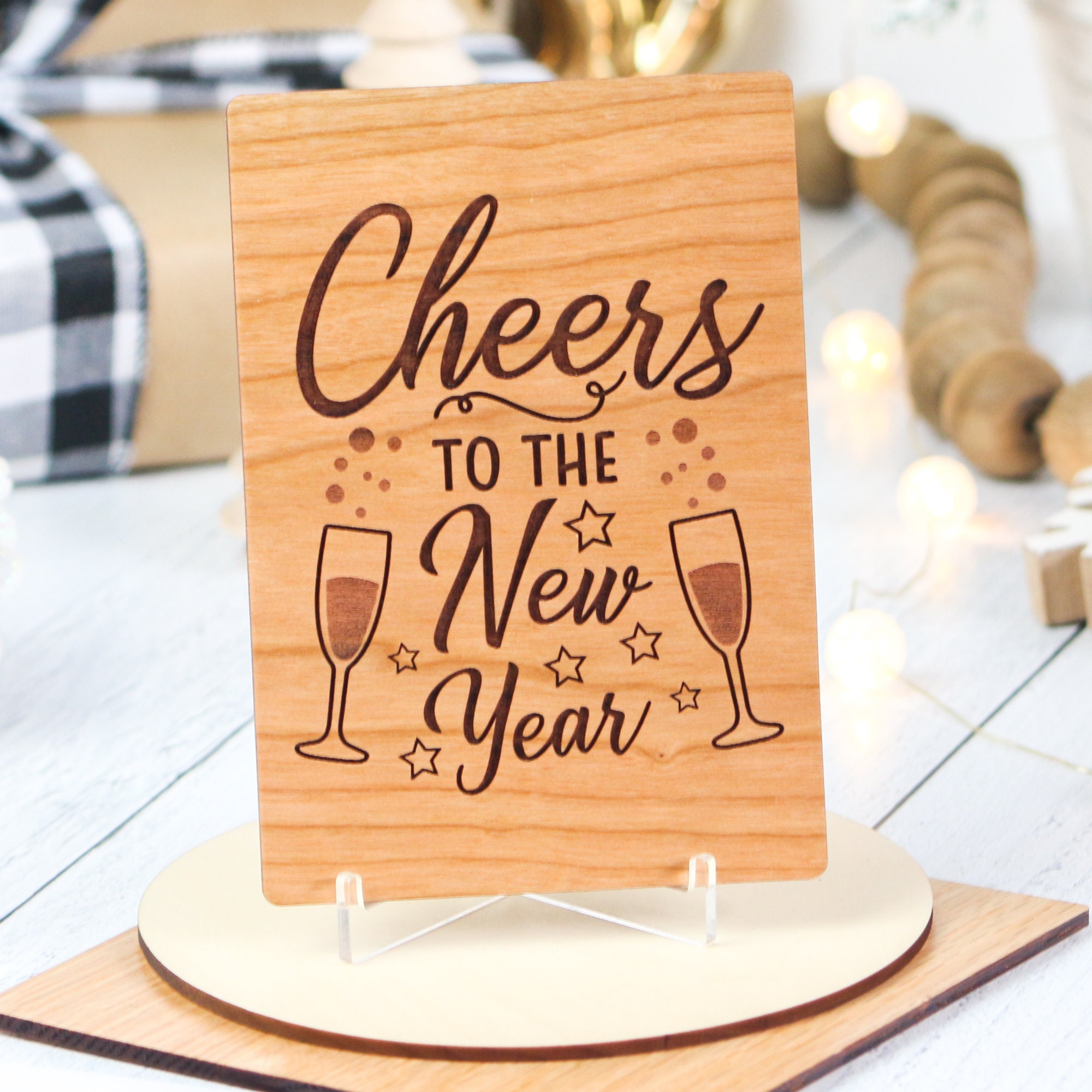New Years Cards Happy New Year Card Happy New Year Gift | Etsy