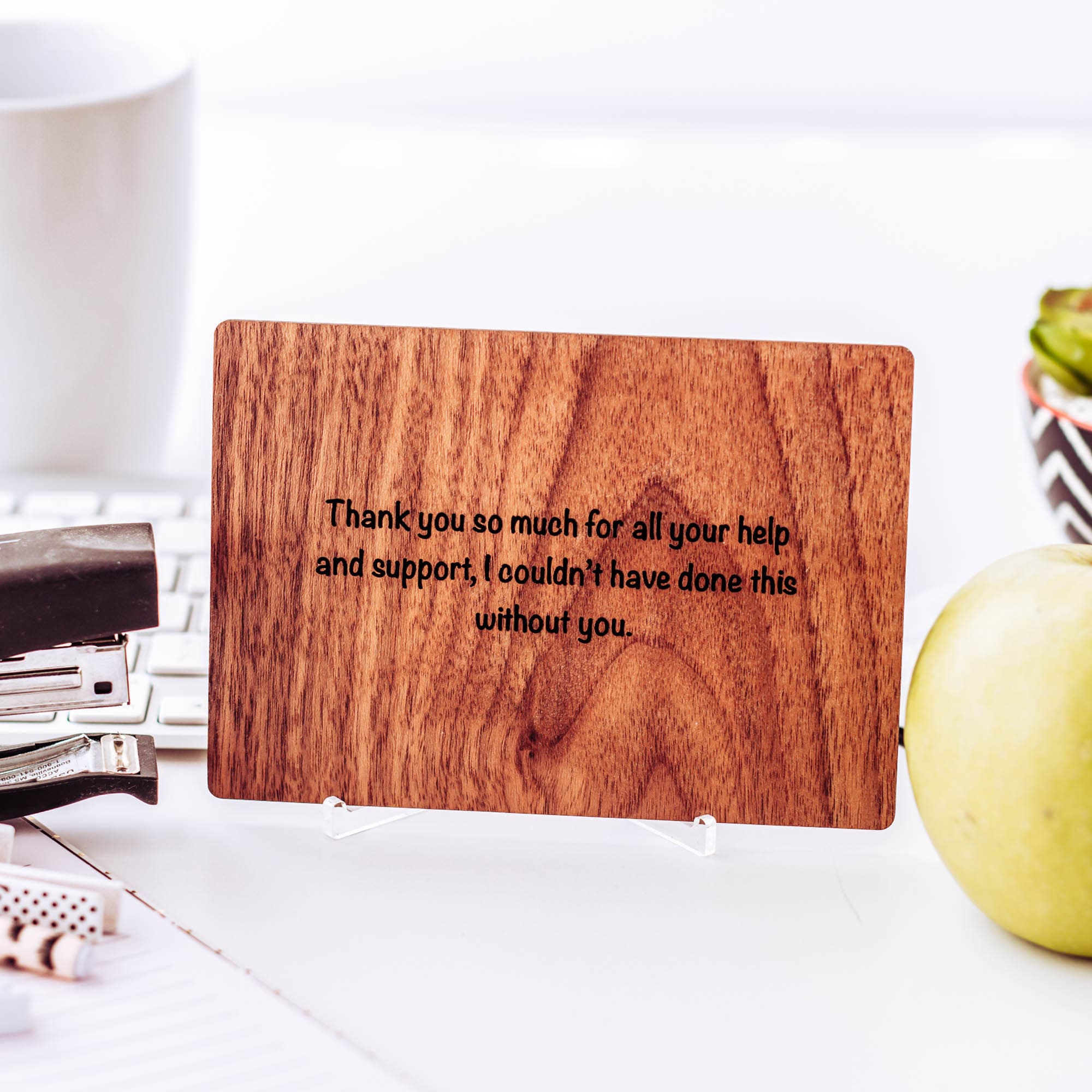 Thank You Gift for Mentor Mentor Card Mentor Gift Wooden Etsy