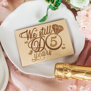 5th Anniversary Card, Wood Gifts For Men, Wood Anniversary Husband, 5 Year Anniversary Card, 5th Anniversary Gift For Him, Greeting Card