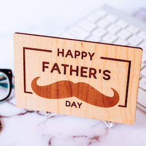 Buon giorno del papà, regali personalizzati per papà, regalo per la festa del papà, biglietto per la festa del papà, regalo per la festa del papà, biglietto in legno,