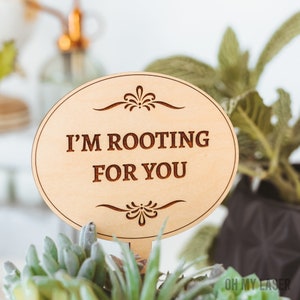 Marcadores de plantas, regalo de aliento, regalo pensando en ti, tarjetas motivacionales,