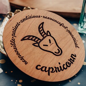 Steenbok Zodiac Card, Steenbok Verjaardagscadeau, Dierenriemtekenkaart, Astrologiekaart, Horoscoopkaart, Januari Verjaardag, Steenbok Cadeau, Verjaardag