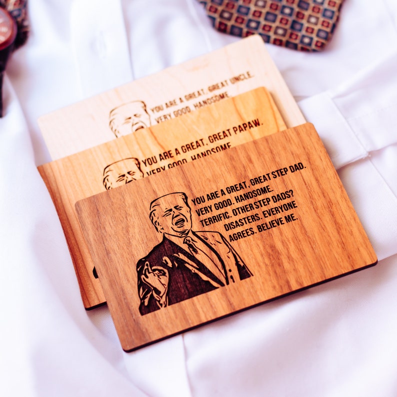 Papaw Fathers Day Gift Funny Fathers Day Card Wood