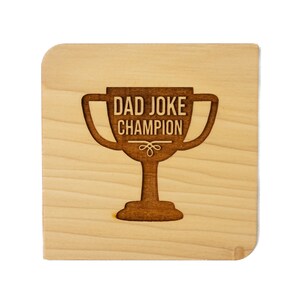 Regalo divertente per papà, biglietto divertente per la festa del papà, regalo per la festa del papà, regalo personalizzato, campione di battute per papà,
