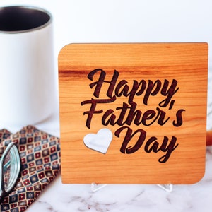 Regalo del Día del Padre Abuelo, Día del Padre Abuelo, Abuelo, Tarjeta de Madera,