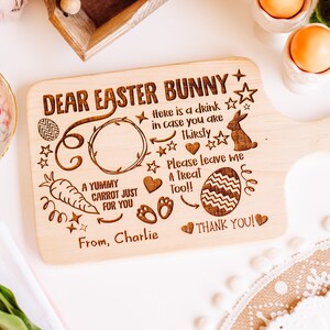 Easter Bunny Treat Board, Easter Bunny Plate, Easter Eve Treat Boards,