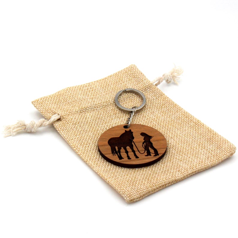 Christmas Gifts for Horse Lovers Laser Engraved Wood Keychain Etsy