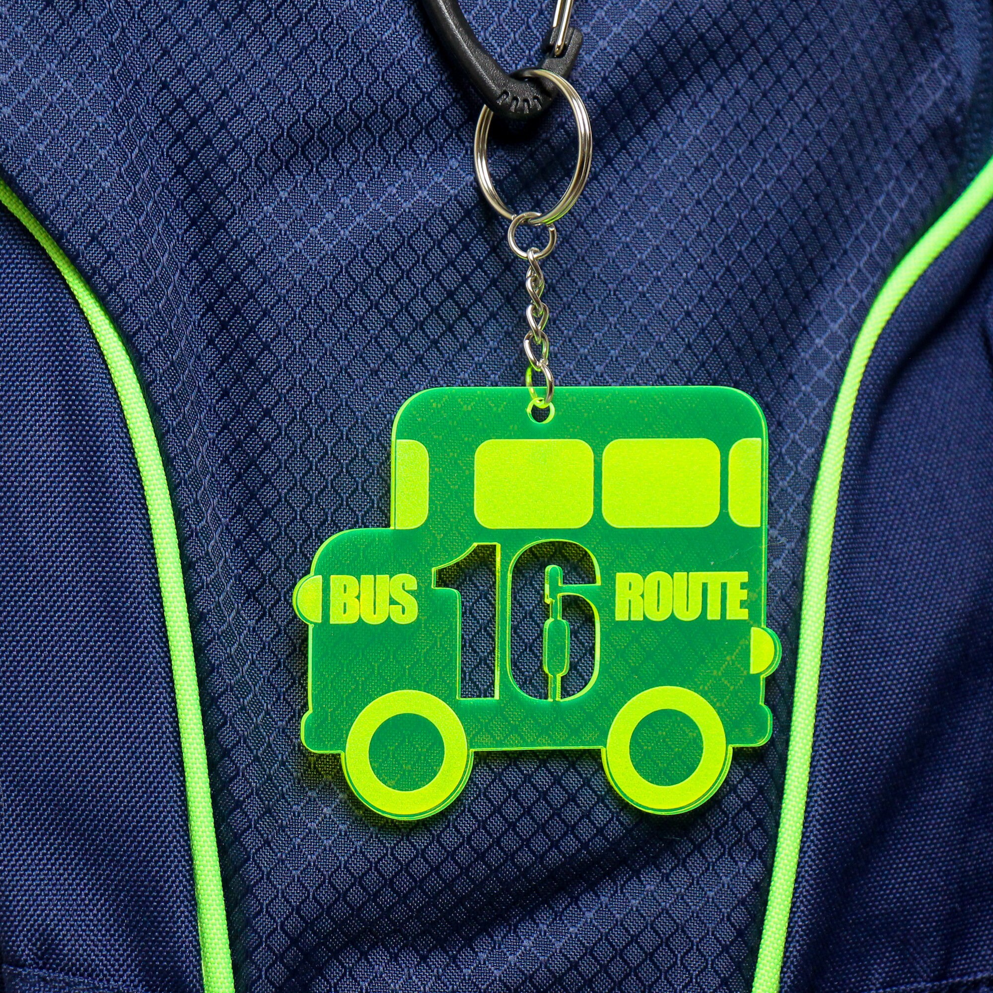 school bus backpack tags