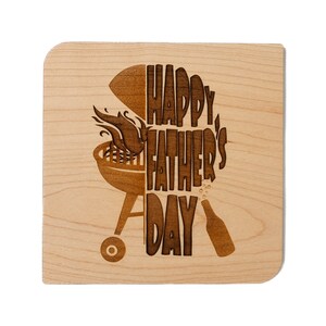 Happy Fathers Day, Fathers Day Gift from Son, Fathers Day Card, Wood Card, Father's Day Card,