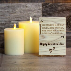 Valentijnsdag cadeau voor vriendin, Valentijnskaart, Valentijnsdagkaart, houtgegraveerde kaarten, Happy Valentines Day, Enquête, Beste Cadeau