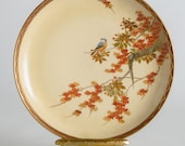 Soko( ) Satsuma China earthenware, 6 Handpainted bread plates art deco mid century style