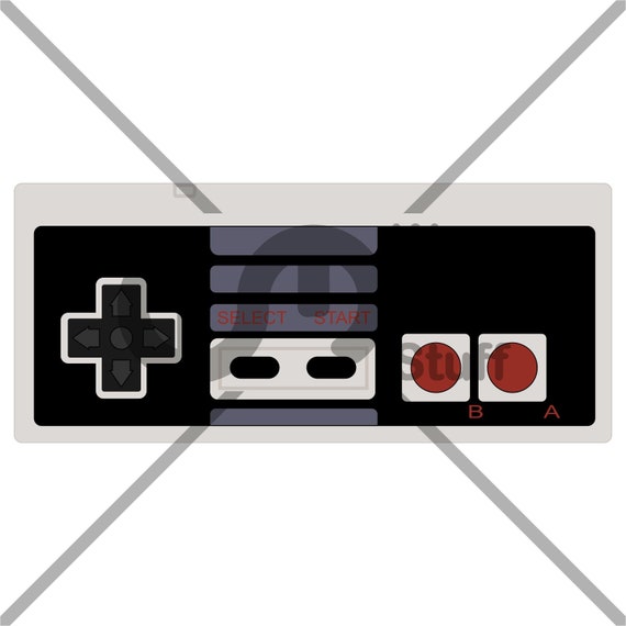 Nintendo Nes Controller Vector Svg Etsy