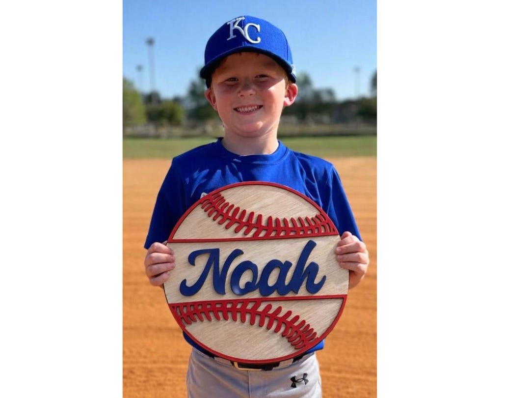 Personalized Baseball Name Sign Baseball Nursery Decor Boy Sports Room ...