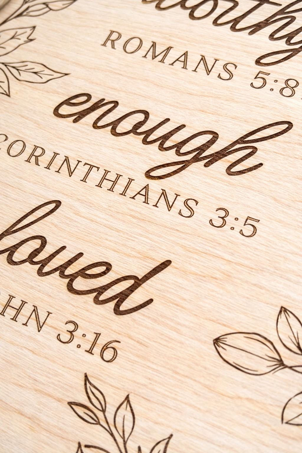 Scripture Wood Background Wooden Scripture Sign Bible Verse Wall Art Christian Home Faith Gift ...
