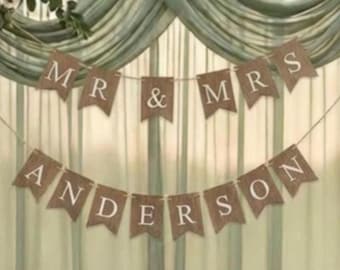 Wooden Wedding Banner Wedding Sign Rustic Personalized Couple Decoration Keepsake Bridal Shower Gift Reception Decor Wall Hanging Wooden
