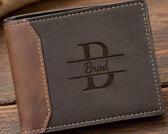 Personalized Groom Wallet Hidden Message Gift Custom Engraved Husband Keepsake Leather Love Note Wedding Day Present Romantic Gift for Him