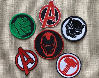 Batman Spiderman Avengers Superhero Marvel Iron On Sew On Patch Badge
