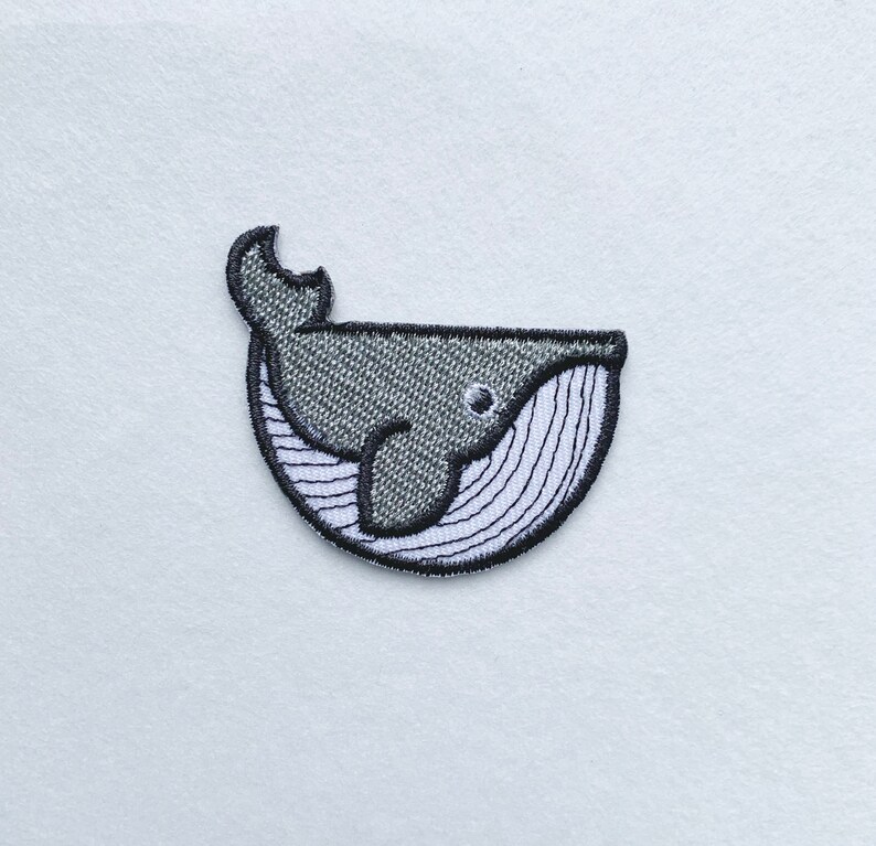 Whale iron on patch Animal Patches Patches For Jacket Sew On Patch Logo Back Patch Embroidered Patch patches iron on