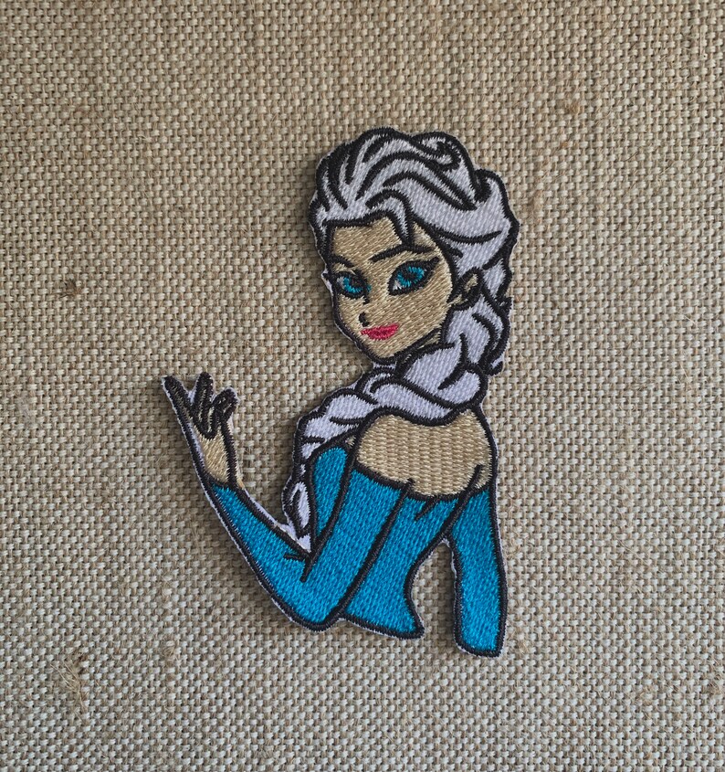 Elsa iron On Disney Patch frozen iron On Patch Patches For Etsy