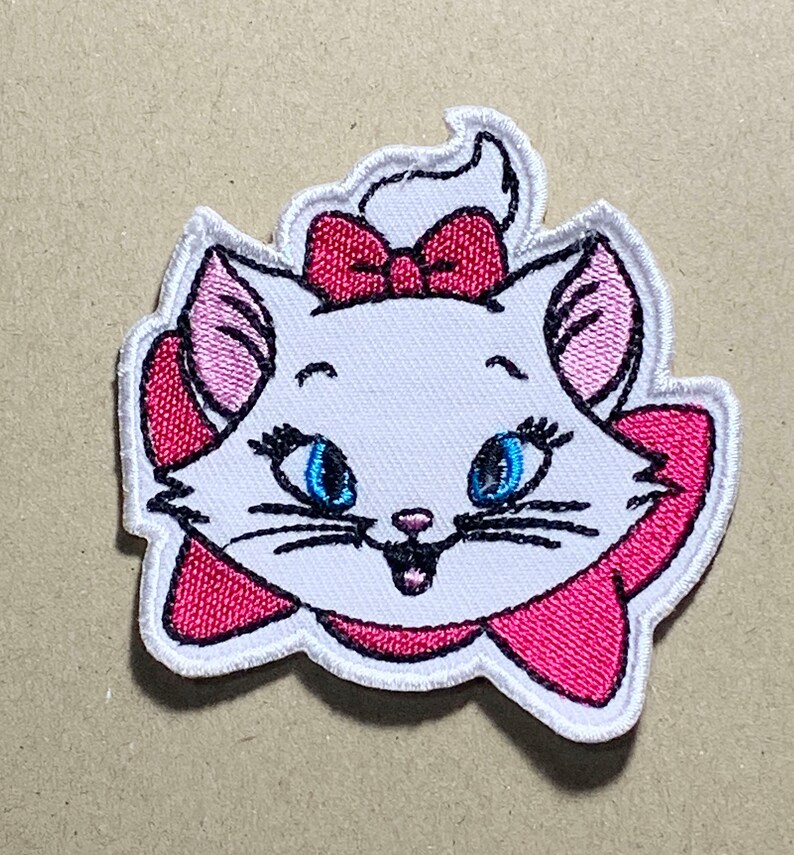 Marie cat iron on patch Disney Patches Patches For Jacket Sew Etsy