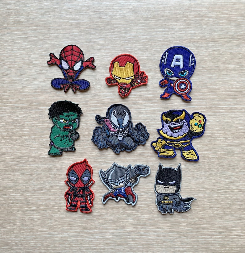 Superhero iron On Patch marvel iron On Patch Patches For Etsy