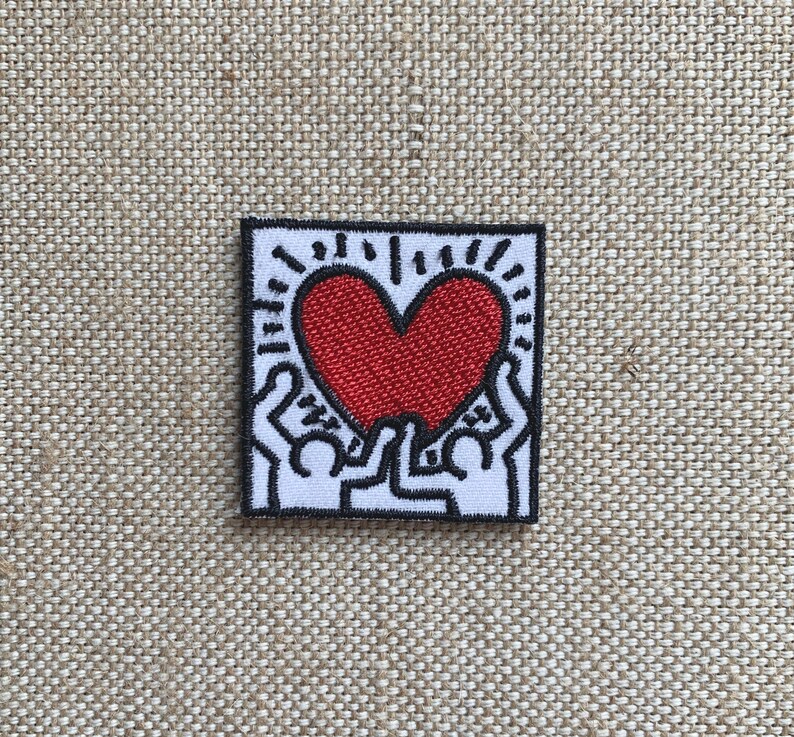 Heart iron On Patch heart Patches Patches For Jacket Sew On Etsy