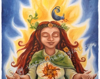 The light of Brigid - Canvas Art Print 30 x 20 cm