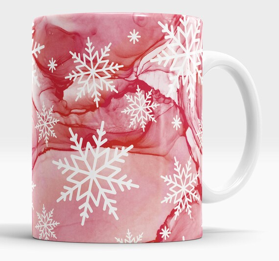 Snowflake christmas mugs Clearance