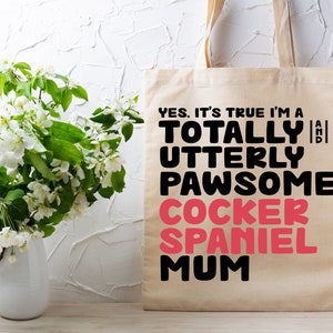Cute Pawsome Cocker-Spaniel Tote Bag – Perfect for Carrying Your Favourite Things– Handmade on Etsy