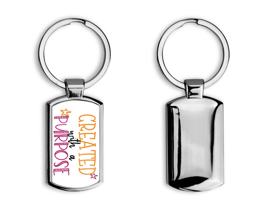 Created With a Purpose Keyring Christian Keyring Etsy