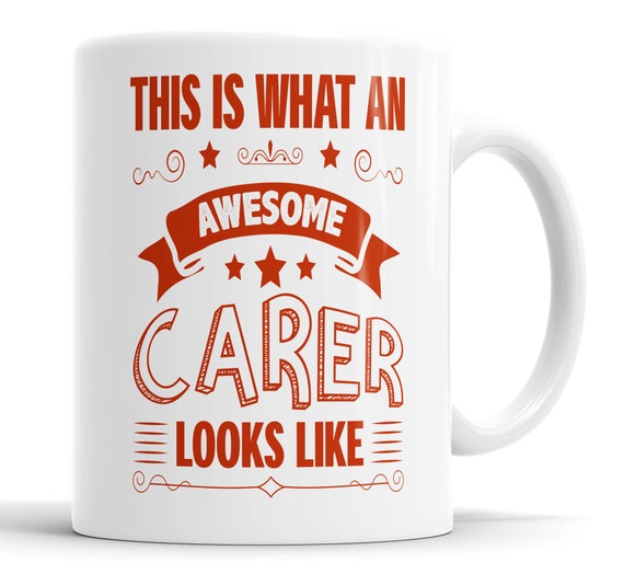 thumbnail image 2 of This Is What An Awesome Caretaker Looks Like – Novelty Ceramic Mug, 11oz, White 2 of 6