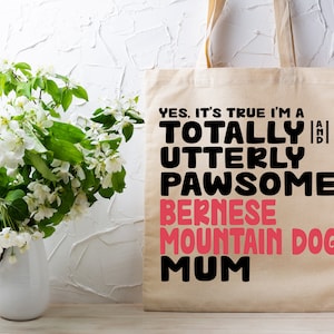 Joli sac fourre-tout Pawsome bouvier bernois - parfait pour transporter vos objets préférés - fait main sur Etsy