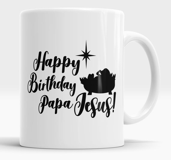 Mug Jésus – Cadeau Anniversaire Ou Noël – Tasse à Café Humoristique – Blanc