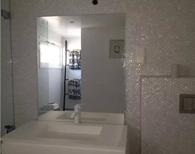 Handgemachte weiße runde Penny Perlmutt Mosaik Fliese für Etsy.de