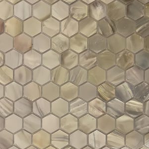 Handmade Serene Hexagon Mother of Pearl Mosaic Tile For Bathroom Kitchen Shower Wall Tile Backsplash