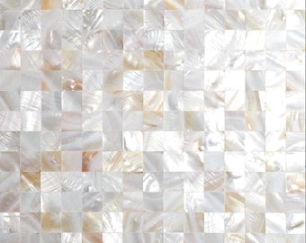 Handmade Serene Groutless Mother of Pearl Mosaic Mosaic Tile For Bathroom Kitchen Shower Wall Tile Backsplash