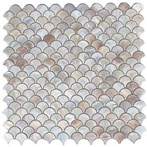 Handmade Serene Fish Scale Mother of Pearl Mosaic Tile For Bathroom Kitchen Wall Backspalsh Shower Backsplash Tile