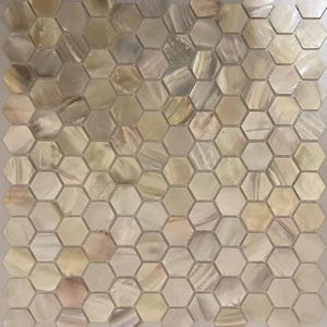 Handmade Serene Hexagon Mother of Pearl Mosaic Tile For Bathroom Kitchen Shower Wall Tile Backsplash