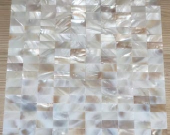 Handmade Serene Groutless Brick Mother of Pearl Mosaic Tile For Bathroom Kitchen Wall Spa Shower Backsplash Tile