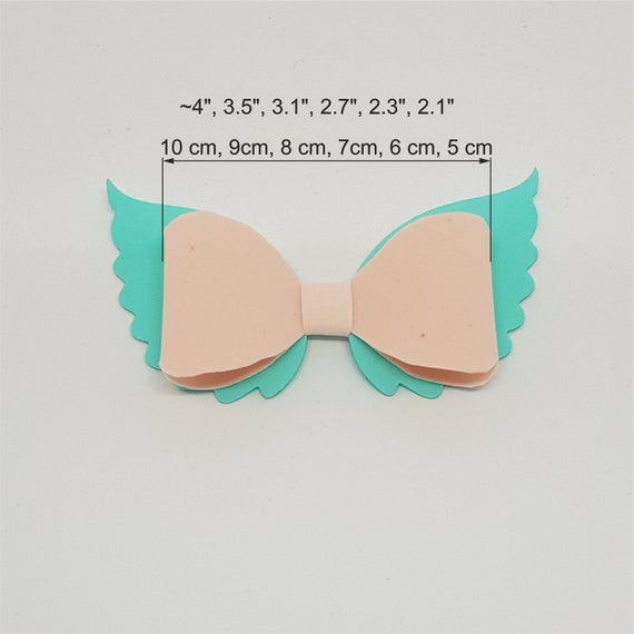 Plywood Wooden Plastic Wings Hair Bow Template Trace And Cut 4 35 31 27 23 2