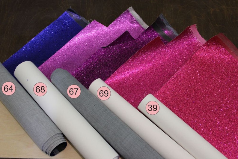 22*30 cm 0.5 mm Glitter Faux leather sheets Vinyl Faux leather fabric sheet Hair Bows 8*12