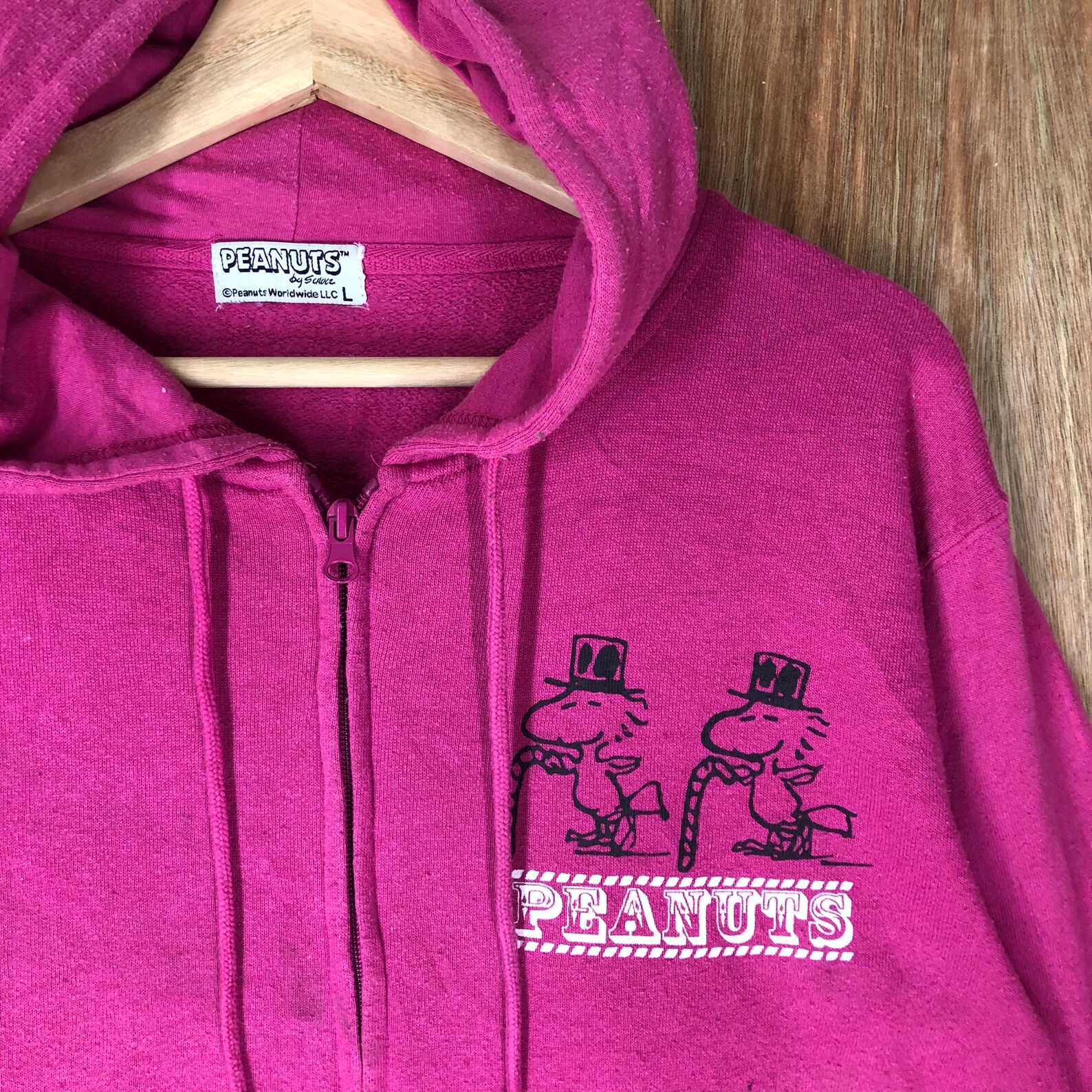 Rare Peanuts Hoodie Big Print size Large Etsy