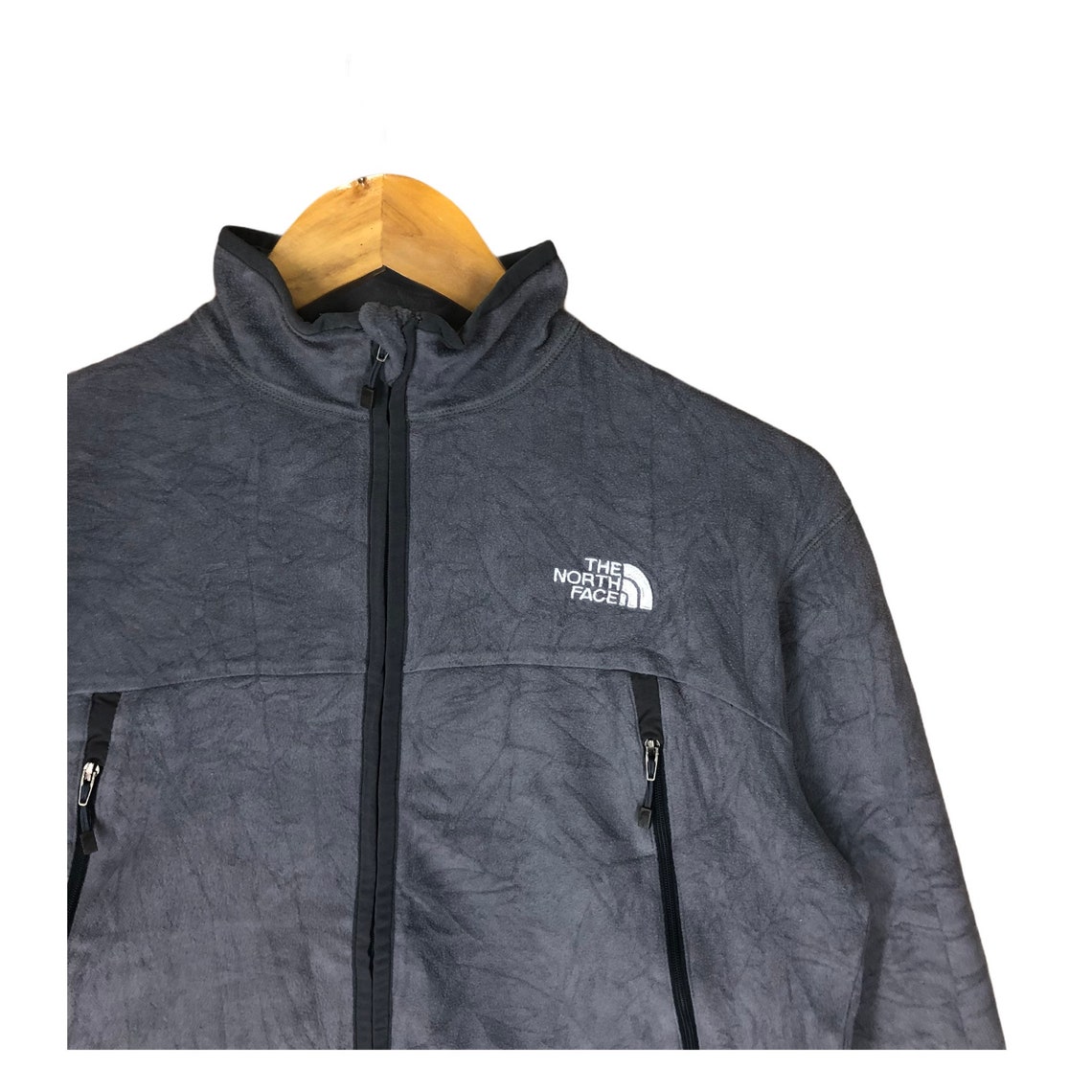 Rare Full zipper The north face Small logo embroidery with Etsy