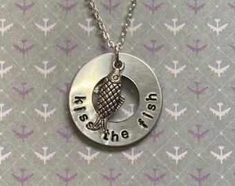 Come from away musical theatre necklace - kiss the fish