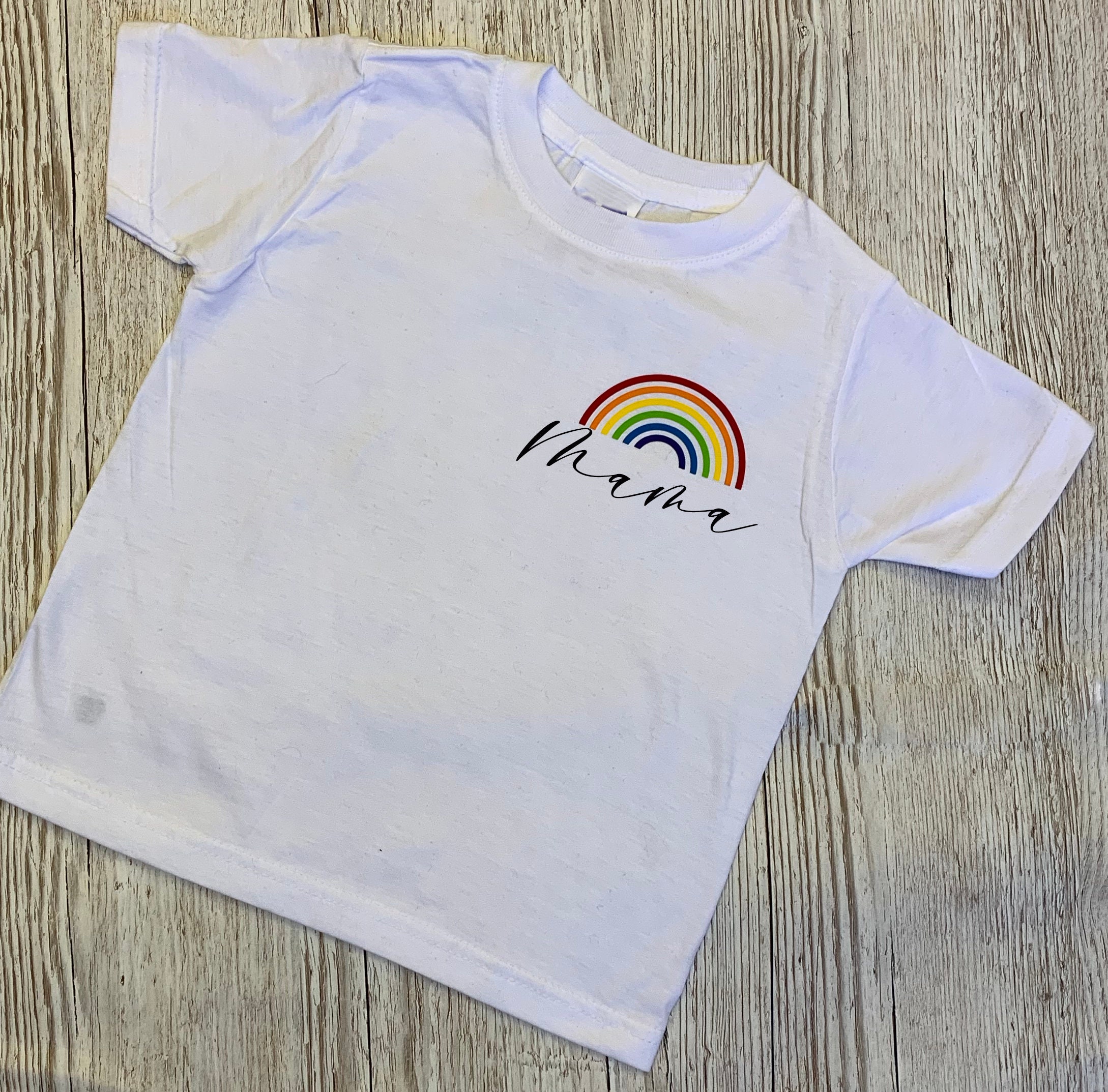 Camiseta Arco Iris Niños También Disponible En Todos Los Etsy