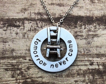 Les Miserables musical theatre necklace - Tomorrow Never Came