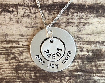 Les Miserables musical theatre necklace - one day more