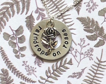 sound of music necklace - raindrops on roses