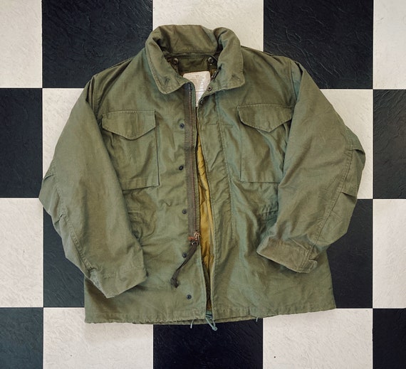 1960s Vintage Army Weather Cargo Jacket with Heavy