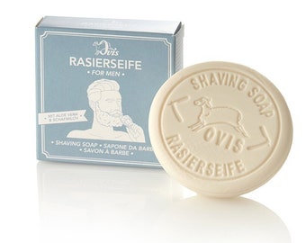 SHAVING SOAP for men with aloe vera + SHEEP'S MILK 100gr * also as a set with aluminum can